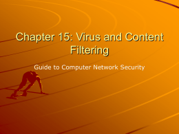 Chapter 14: Virus and Content Filtering