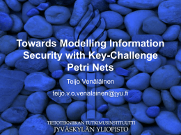 Modelling Network Security Using Key-Challenge Petri-nets
