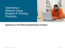 Operating a Network Using Multiple IP Routing Protocols