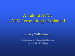 All about ATM: ATM Terminology Explained