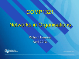 Network Management Session 1 Network Basics