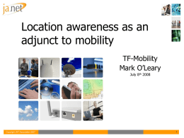 Proposal on new TF-Mobility activities