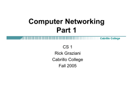 IP Address - Cabrillo College