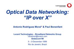 Optical Data Networking