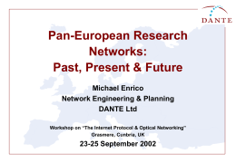 Pan-European Research Networks