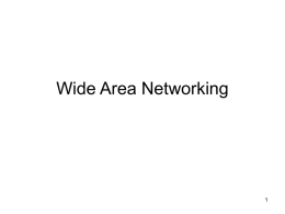 Wide Area Networks