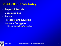 Network Encryption - University of St. Thomas