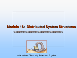 16. Distributed System Structures