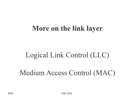 Medium Access Control (MAC) Sublayer