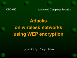 WEP Attacks