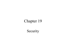 Chapter 14 Integrity & Security