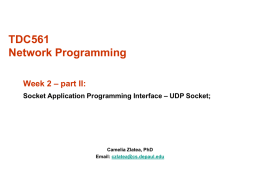 TDC561 - Network Programming