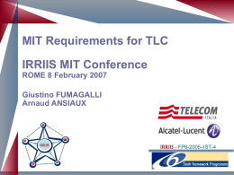 TLC_Requirements_TI+AlcatelLucent