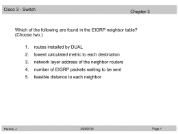 20088-2 CCNA3 3.1-03 Questions EIGRP