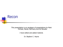 Recon - Dr. Stephen C. Hayne