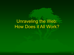 Unravelling the Web: How Does it All Work?