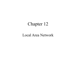 Chapter 12 Local Area Network