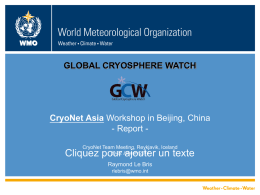 Report from Asia CryoNet Meeting