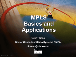 Mpls Basics And Applications
