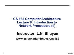 Introduction to Network Processors