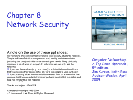 Security in Computer Networks