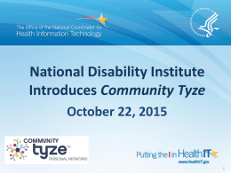 elTSS Pilot Planning Template National Disability Institute_10.21.15