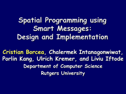 Spatial Programming Using Smart Messages - Disco Lab