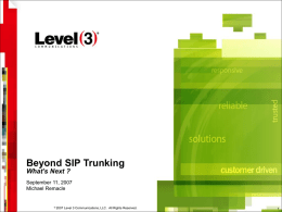 Beyond SIP Trunking What`s Next