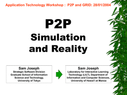 NeuroGrid P2P Simulator