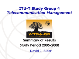 International Telecommunication Union