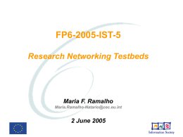 Research Networking Testbeds