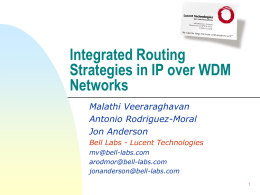 IP Optical Networks