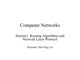 Computer Networks(Routing and IPv6).
