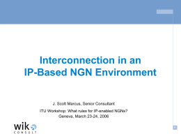 Framework for interconnection of IP-Based Networks