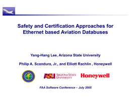 Safety and Certification Approaches for Ethernet