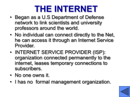 The Internet - Computer Information Science