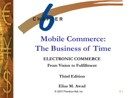 Mobile Commerce: The Business of Time