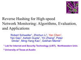 Reverse Hashing for High-speed Network Monitoring