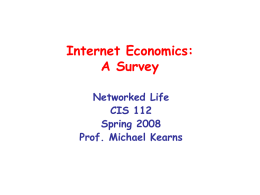 Internet Economics