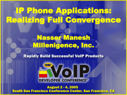 IP Phone Applications