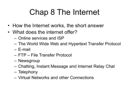 Chap 8 The Internet - California State University, Sacramento