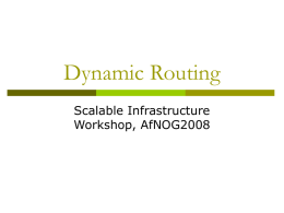 PowerPoint Presentation - Dynamic Routing