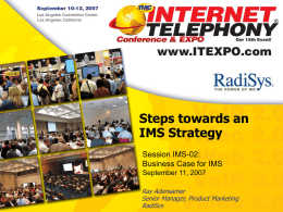 Business Case for IMS