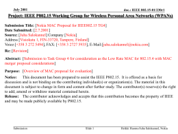 July 2001 - IEEE 802