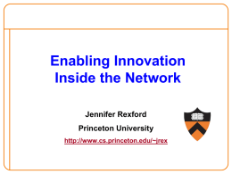 Enabling Innovation inside the Network