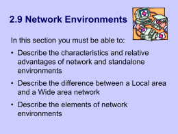 Network Environments - Computing and ICT in a Nutshell