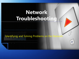 Network Troubleshooting