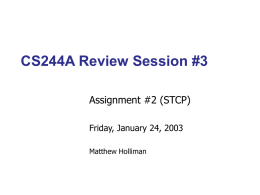 STCP tutorial(from stanford)