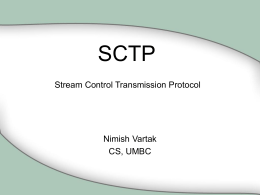 SCTP - UMBC