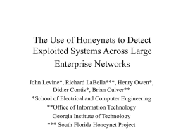 Honeynets - Georgia Institute of Technology